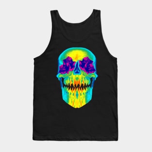 Monster Skull and Roses Tank Top